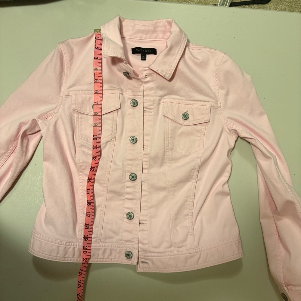 Talbots Light Pink Denim Jacket - Picture 5 of 8